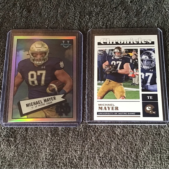 Panini Other - Michael Mayer 2022 Topps Bowman Chrome University-Norte Dame throwback r…